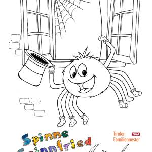 Malvorlage Spinne Spinnfried